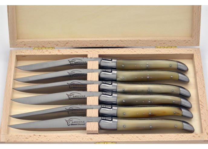 Coffret de rangement Prestige pour 6 couteaux de table de Laguiole