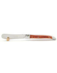 Couteau à beurre Laguiole. Finition inox brillant avec manche galbé en bois de