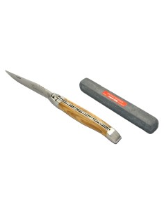 Laguiole abeille forgée & pierre spéciale couteaux 2