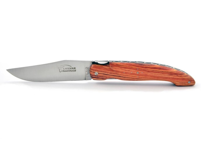 Laguiole Pliant de Chasse, 13.5 cm, plein manche, bois de rose