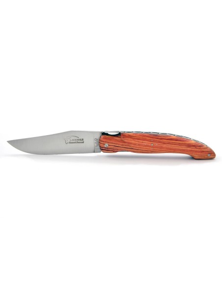 Laguiole Pliant de Chasse, 13.5 cm, plein manche, bois de rose