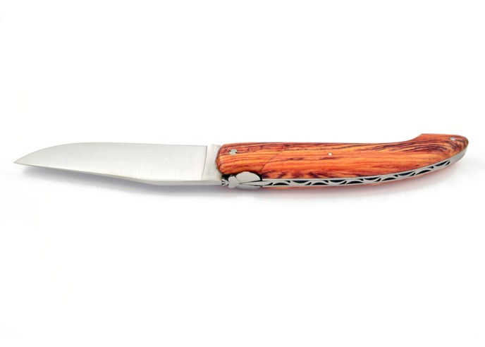 Laguiole Pliant de Chasse, 13.5 cm, plein manche, bois de rose