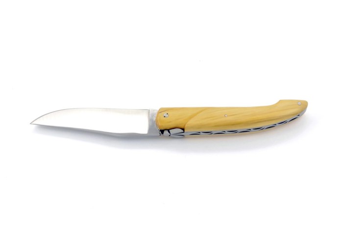 Laguiole Pliant de Chasse, 13.5 cm, plein manche, buis