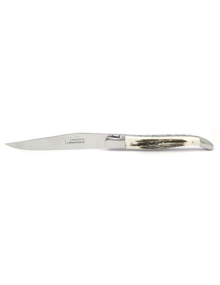 Couteaux de table (couteaux à steak), finition gamme prestige, mitres inox brillant, manche bois divers