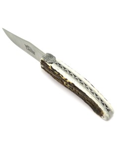 Laguiole Pliant de Chasse, 13.5 cm, plein manche, buis