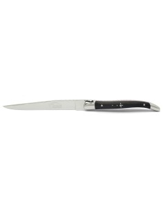 Ouvre-lettres et coupe-papier, finition prestige, mitres inox brillant, manche bois d'ébène 2