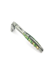 Sommelier manche galbé, manche molaire de mammouth fossile stabilisé, 2 mitres inox mat 2