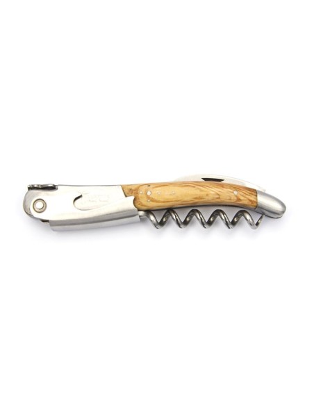 Laguiole sommelier / wine opener Honoré Durand | Green oak handle