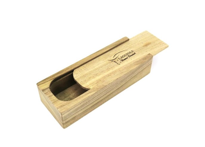 Laguiole Sommeliermesser, Geschmiedete Biene, Heftbacken aus mattem Edelstahl, Griff aus Mammutbackenzahn (stabilisiert)