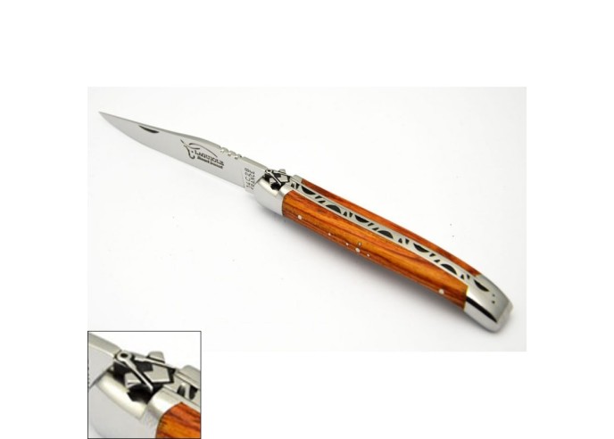 Laguiole knife, 11 cm, Freemason bee, rosewood handle