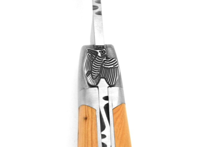 Laguiole Klappmesser, 12cm, Waldschnepfe, Griff aus Wacholderholz