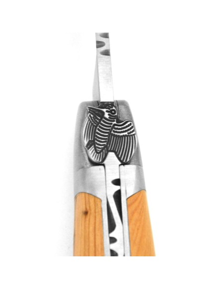 Laguiole knife, 12 cm, woodcock, juniper handle