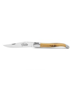 Laguiole 12cm, Blume, Griff aus Olivenholz 2