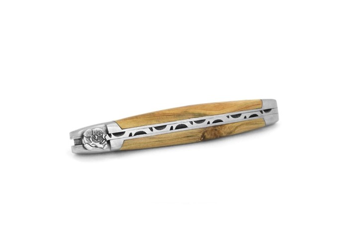 Laguiole, 12cm, Eber-Kopf, Griff aus Olivenholz