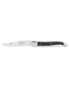 Laguiole, 12cm, Schädelkopf, Griff aus ebenholz 2