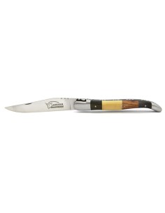 Laguiole pliant abeille forgée massive, 12 cm, manche en genévrier 2