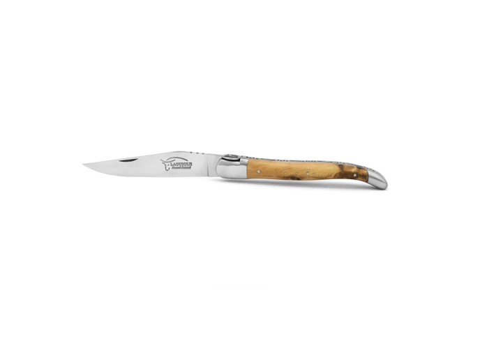 Laguiole 12 cm, gefräste Biene Nr. 2, Griff aus Wacholder