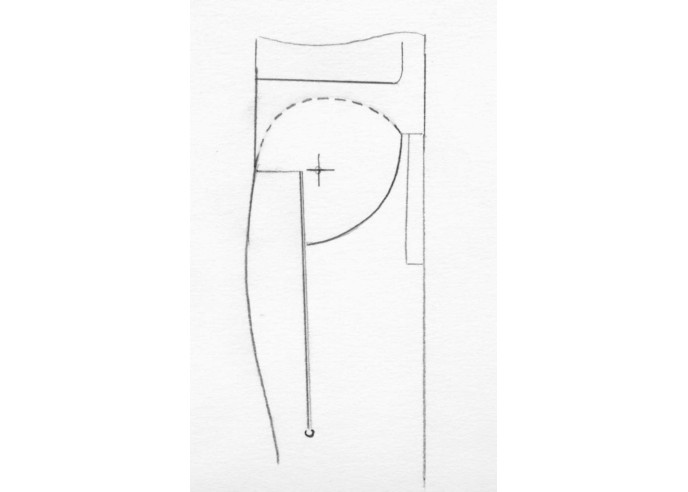 Laguiole Pliant de Chasse, 13.5 cm, plein manche, bois d'olivier