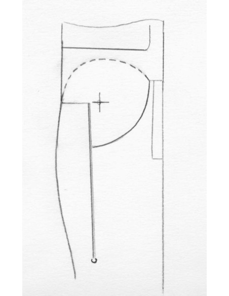 Laguiole Pliant de Chasse, 13.5 cm, plein manche, bois de cerf