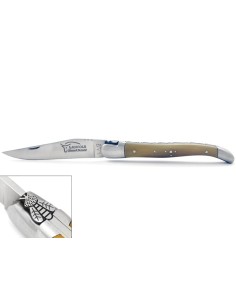 Laguiole 12cm, Gefräste Biene Nr.1, Griff aus Hornspitze