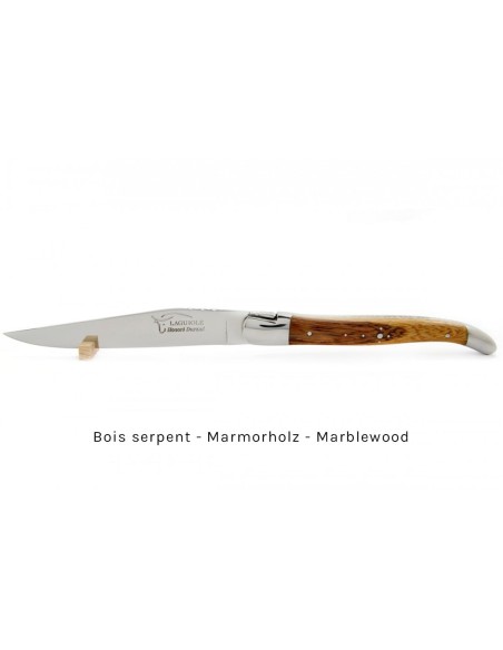Coffret de véritables couteaux à steak Laguiole, manche en bois divers