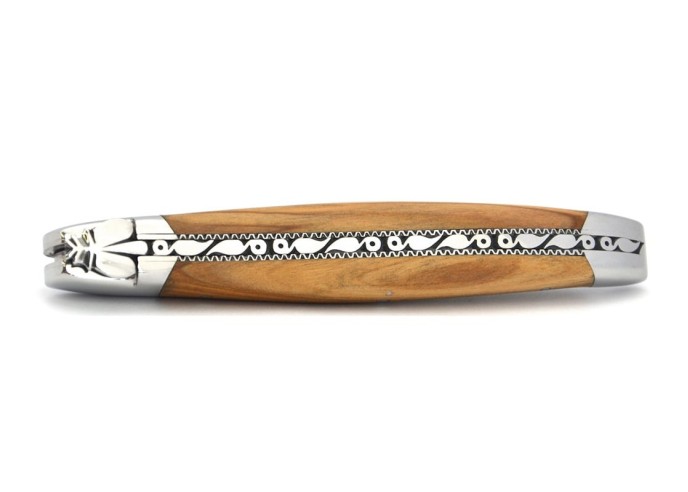 Laguiole Klappmesser collectible, Griff Olivenholz