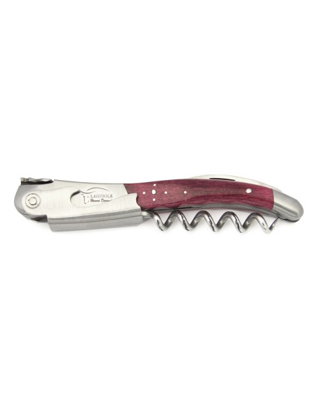 Sommelier de Laguiole manche en os de chameau teinté violet avec finition mat