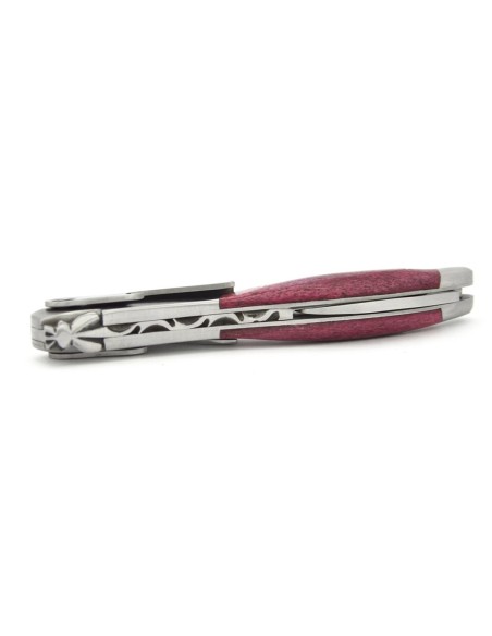 Sommelier de Laguiole manche en os de chameau teinté violet avec finition mat