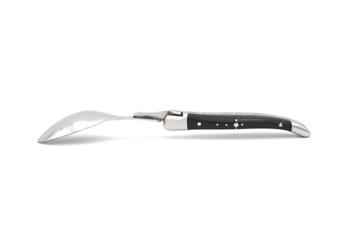 Laguiole teaspoons with wide various wood handles