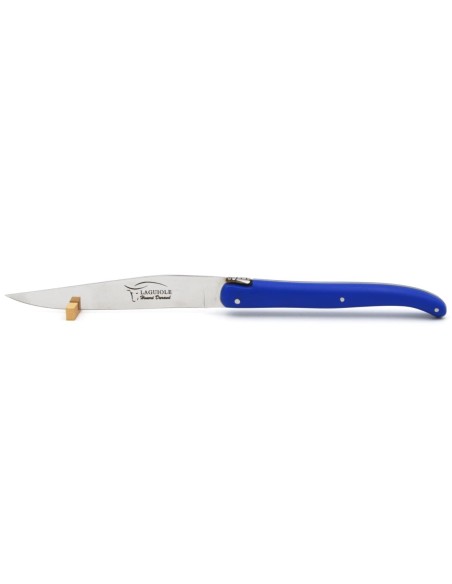Laguiole steak knives, blue acrylic handle, dishwasher safe