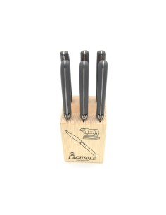 Laguiole Steakmesser, Griff aus Acryl POM, grau 2