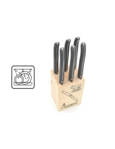 Laguiole Steakmesser, Griff aus Acryl POM, grau