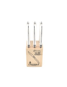 Laguiole steak knives, white acrylic POM handle, dishwasher safe 2