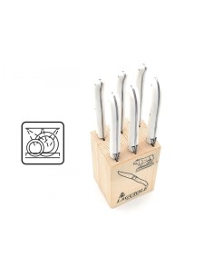 Laguiole Steakmesser, Griff aus Acryl POM, weiß