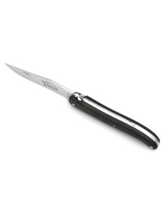 Laguiole pliant 12 cm, abeille forgée, lame seule, plein manche en fibre de carbone sans croix du berger 2