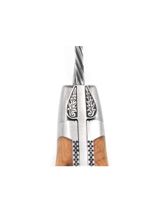 Laguiole 12cm, Damast Klinge, Griff aus Wacholderholz