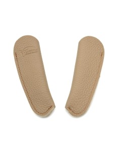 Étui cuir grainé de poche avec logo en creux - Beige