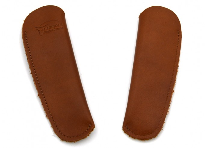 Taschenetuis aus Leder mit eingraviertem Firmenzeichen - Breiterer Griff - 11 et 12 cm