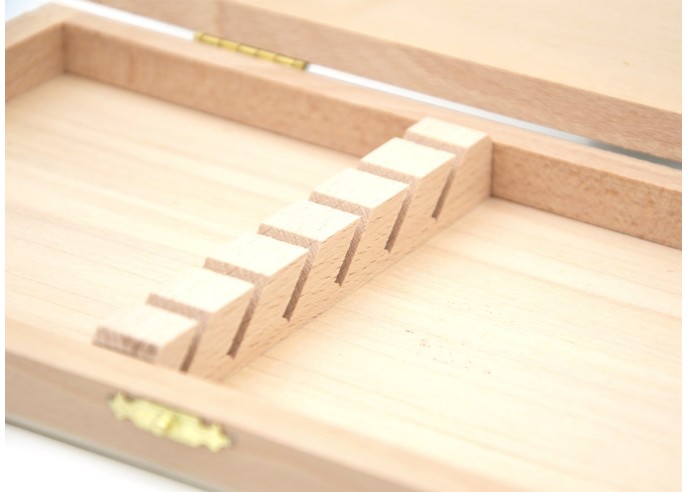 Coffret de rangement en pin pour 6 couteaux de table de Laguiole