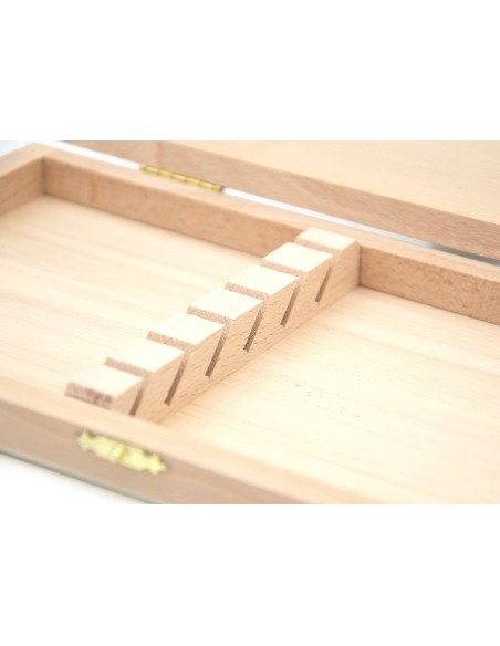 Coffret de rangement en pin pour 6 couteaux de table de Laguiole
