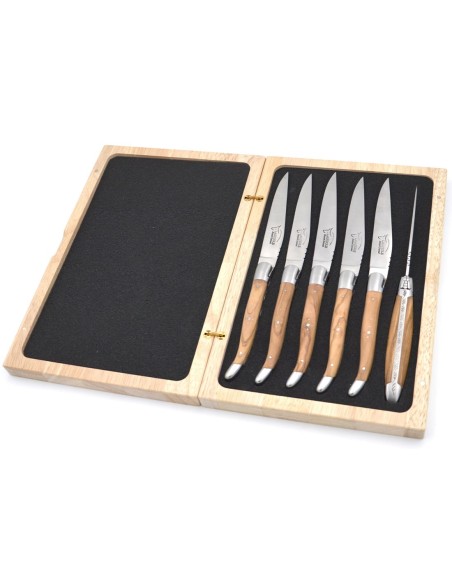 Coffret de rangement Prestige pour 6 couteaux de table de Laguiole