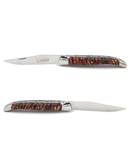 Laguiole Klappmesser, Mammut-Molar orange