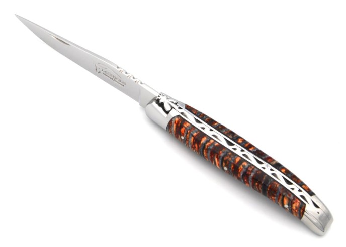 Laguiole Klappmesser, Mammut-Molar orange