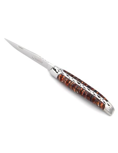 Laguiole Klappmesser, Mammut-Molar orange