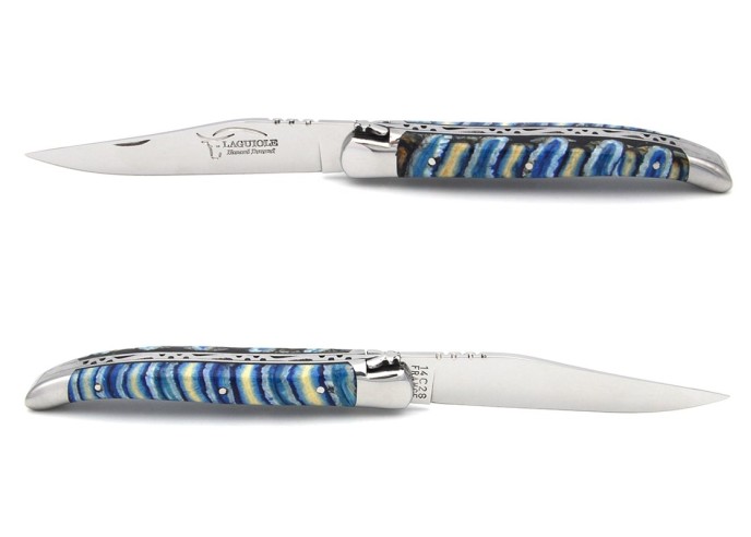 Laguiole pliant de collection, molaire de mammouth
