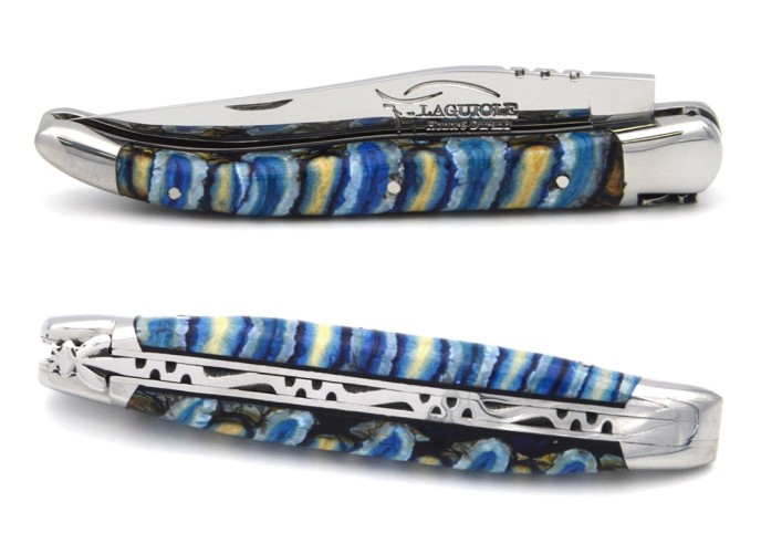 Collector's pocket knife Laguiole, mammoth molar