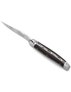 Laguiole pliant abeille forgée massive, 11cm, manche en ébène 2