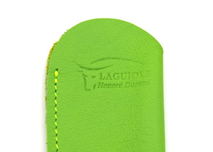 Taschenlederetui für Klappmesser, grün