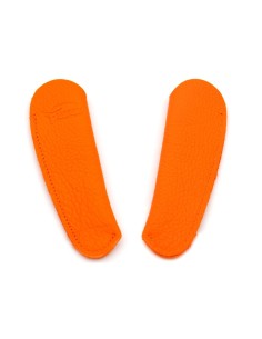 Étui cuir de poche pour couteaux pliants, orange