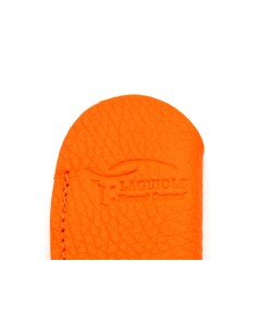 Étui cuir de poche pour couteaux pliants, orange 2